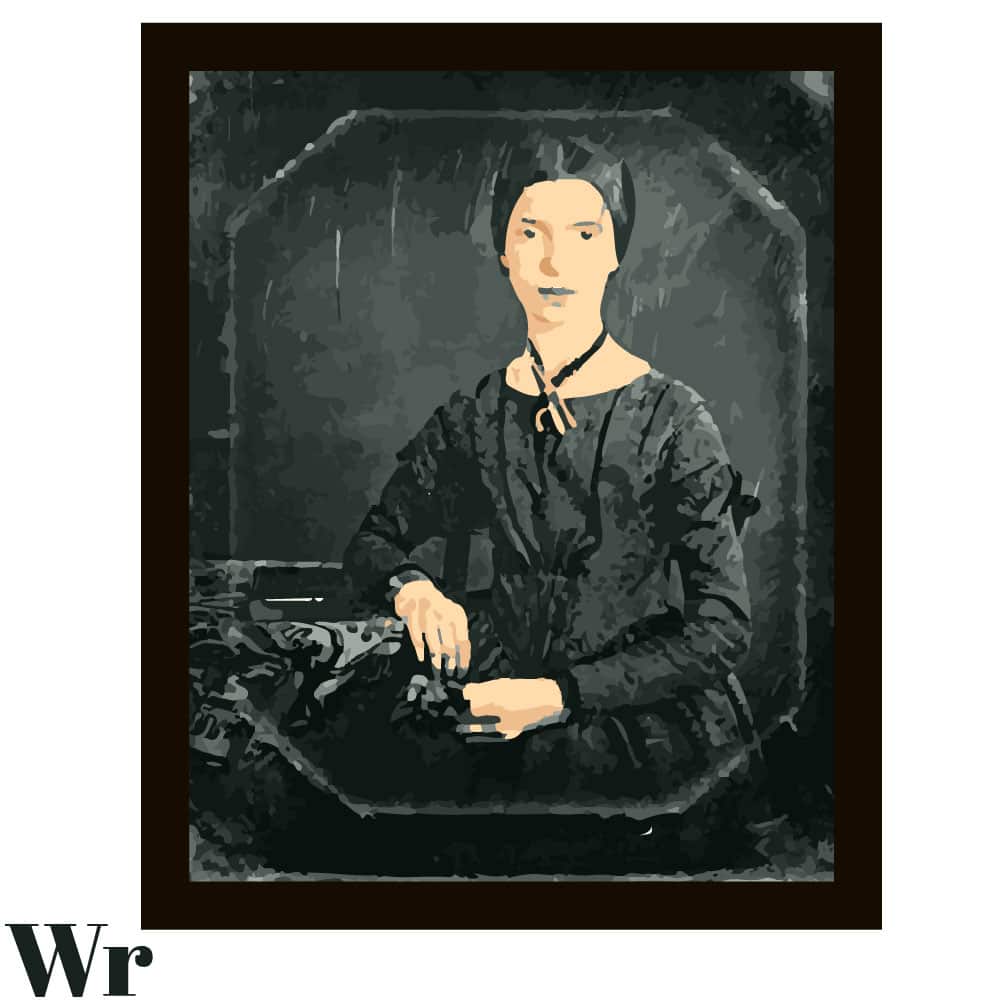 A portrait of Emily Dickinson