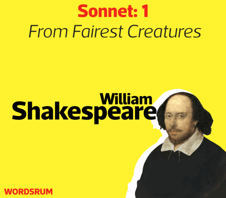 Sonnet 1 by Shakespeare: Paraphrased and Explained Easily