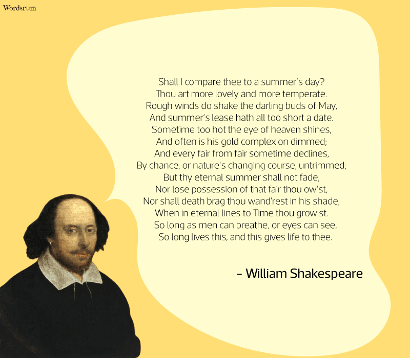 meaning of shakespeare sonnet 18